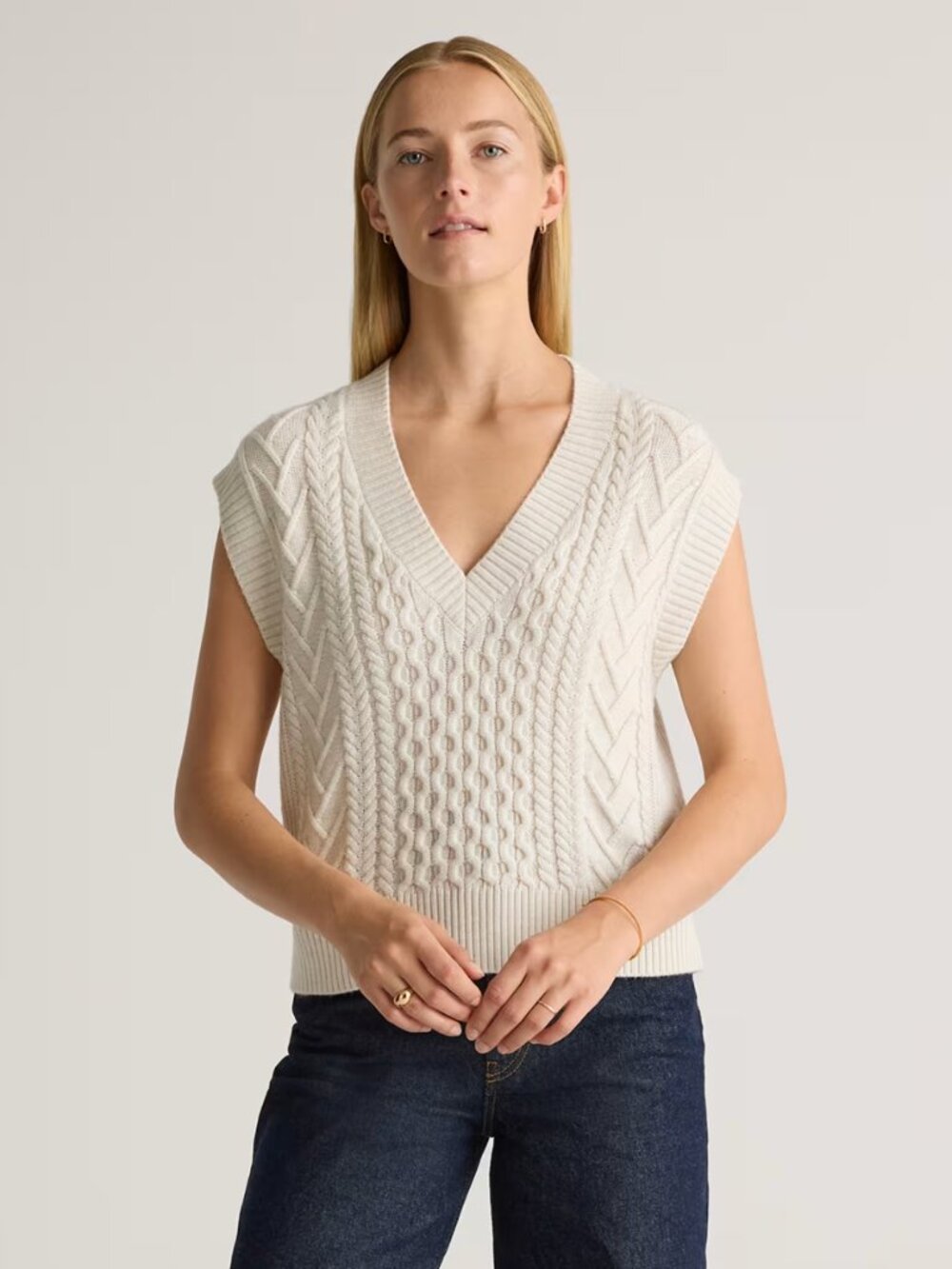 Australian Merino Wool Cable Sweater Vest